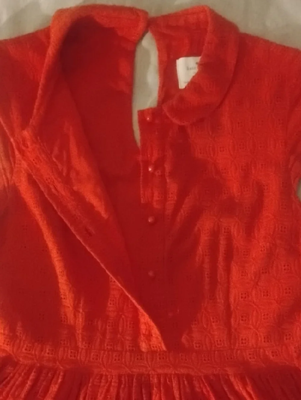kate spade Courtney Eyelit Dress Sunburnt Orange Size 6